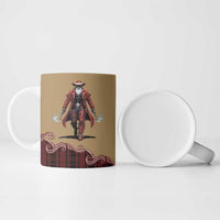 Western Yoke Ceramic Mug Black Santa Cowboy Retro Style - Wonder Print Shop