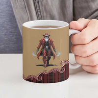 Western Yoke Ceramic Mug Black Santa Cowboy Retro Style - Wonder Print Shop