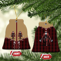 Western Yoke Ceramic Ornament Black Santa Cowboy Retro Style - Wonder Print Shop