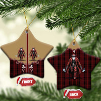 Western Yoke Ceramic Ornament Black Santa Cowboy Retro Style - Wonder Print Shop