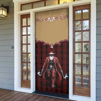 Western Yoke Door Cover Black Santa Cowboy Retro Style - Wonder Print Shop
