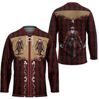 Western Yoke Hockey Jersey Black Santa Cowboy Retro Style - Wonder Print Shop