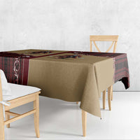 Western Yoke Tablecloth Black Santa Cowboy Retro Style - Wonder Print Shop