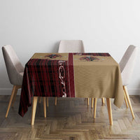 Western Yoke Tablecloth Black Santa Cowboy Retro Style - Wonder Print Shop