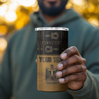 Personalized Egypt 4 in 1 Can Cooler Tumbler Ancient Ankh Luxury - Wonder Print Shop