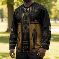 Personalized Egypt Hockey Jersey Ancient Ankh Luxury - Wonder Print Shop
