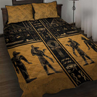 Egypt Quilt Bed Set Ancient Ankh Luxury - Wonder Print Shop