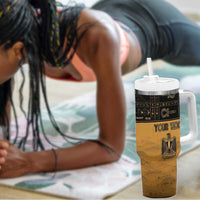 Personalized Egypt Tumbler With Handle Ancient Ankh Luxury - Wonder Print Shop