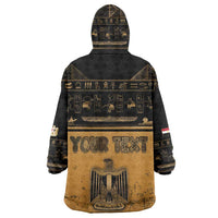 Personalized Egypt Wearable Blanket Hoodie Ancient Ankh Luxury - Wonder Print Shop