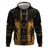 Personalized Egypt Zip Hoodie Ancient Ankh Luxury - Wonder Print Shop