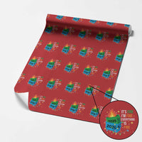 Dumpster Fire Christmas Wrapping Paper Roll Funny It's Fine I'm Fine Everything Is Fine - Wonder Print Shop