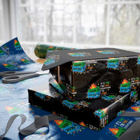 Dumpster Fire Christmas Wrapping Paper Roll Funny It's Fine I'm Fine Everything Is Fine - Wonder Print Shop