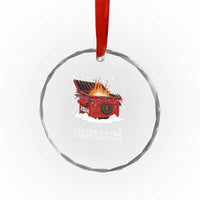 Dumpster Fire Crystal Glass Ornament Everythings Fine Funny Christmas TS10