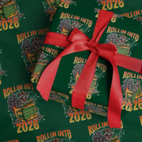 Dumpster Fire Raccoon Meme for Surviving 2025 Wrapping Paper Roll Rollin Into 2026 Trash Panda Energy - Wonder Print Shop