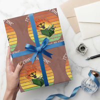 Dumpster Fire Skeleton Wrapping Paper Roll It's Fine I'm Fine Everything Is Fine