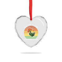 Dumpster Fire Skeleton Heart Crystal Glass Ornament It's Fine I'm Fine Everything Is Fine - Wonder Print Shop