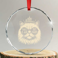 Dungeon Cat This Is An Outrage Crystal Glass Ornament Funny Princess Kitten - Wonder Print Shop