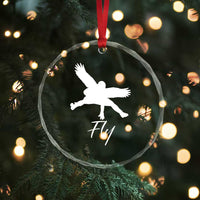 Eagles Fly Crystal Glass Ornament Philadelphia Birds Spirit TS10