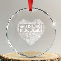 Early Childhood Special Education Teacher Crystal Glass Ornament Caring Compassionate Kindness