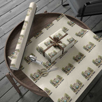 Earth Day Cat Lover Wrapping Paper Roll Paws For The Planet