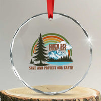 Earth Day Everyday Crystal Glass Ornament Save The Planet Nature Lover Gift