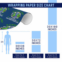 Earth Day Is Every Day Wrapping Paper Roll Now More Than Ever - Wonder Print Shop