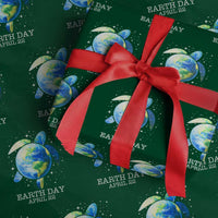 Earth Day Sea Turtle Wrapping Paper Roll Restore Earth Save The Planet - Wonder Print Shop