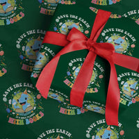 Earth Day Wrapping Paper Roll Save Earth Its Only Planet With Books Reader