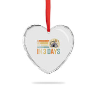 Easter A Lot Can Happen In 3 Days Religious Heart Crystal Glass Ornament