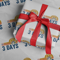 Easter A Lot Can Happen in 3 Days Wrapping Paper Roll Retro Religious Easter Christian - Wonder Print Shop