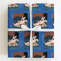 Easter Bunny Iced Coffee Wrapping Paper Roll Funny Animal Meme