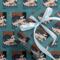 Easter Bunny Iced Coffee Wrapping Paper Roll Funny Animal Meme