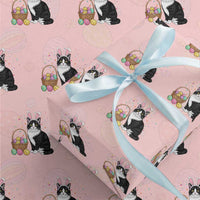 Easter Day Cat Bunny Ears Eggs Graphic Wrapping Paper Roll