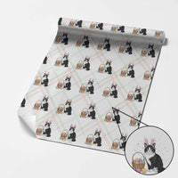 Easter Day Cat Bunny Ears Eggs Graphic Wrapping Paper Roll - Wonder Print Shop