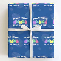 Easter Dental Bunny Wrapping Paper Roll Chilling With My Dental Peeps