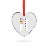 Easter Eggs American Flag Patriotic Heart Crystal Glass Ornament Happy Easter Day - Wonder Print Shop