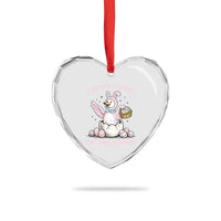 Easter Goose On The Loose Heart Crystal Glass Ornament Funny Easter Egg Hunt Gift