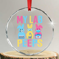 Easter Lab Tech Crystal Glass Ornament Cute Bunny My Lab Peeps - Wonder Print Shop
