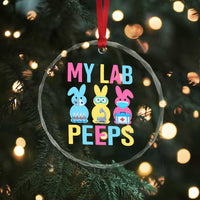 Easter Lab Tech Crystal Glass Ornament Cute Bunny My Lab Peeps - Wonder Print Shop