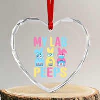 Easter Lab Tech Heart Crystal Glass Ornament Cute Bunny My Lab Peeps - Wonder Print Shop