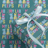 Easter Lab Tech Wrapping Paper Roll Cute Bunny My Lab Peeps