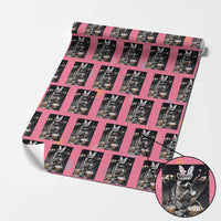 Easter Raccoon Iced Coffee Wrapping Paper Roll Funny Trash Panda Egg Painting