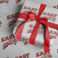 Easy Tiger Wrapping Paper Roll Vintage Distressed Tiger Trendy Grunge Indie Boho