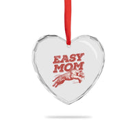 Easy Tiger Mom Heart Crystal Glass Ornament Vintage Boho Distressed Aesthetic Mother's Day Gifts