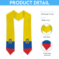 Ecuador Graduation Stole Flag Style