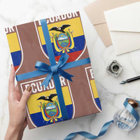 Ecuador Vintage Soccer Crest Escudo Ecuadorian Coat of Arms Wrapping Paper Roll