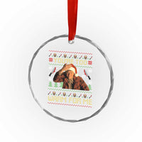 Ed Gein Christmas Crystal Glass Ornament Funny You Are Too Warm For Me Xmas Serial Killer - Wonder Print Shop
