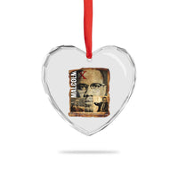 Education Is The Passport To The Future Heart Crystal Glass Ornament Malcolm X Quote - Wonder Print Shop