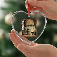 Education Is The Passport To The Future Heart Crystal Glass Ornament Malcolm X Quote - Wonder Print Shop