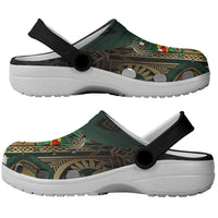 Egypt Anubis Clogs Shoes Golden Ancient Egypt Pattern - Wonder Print Shop